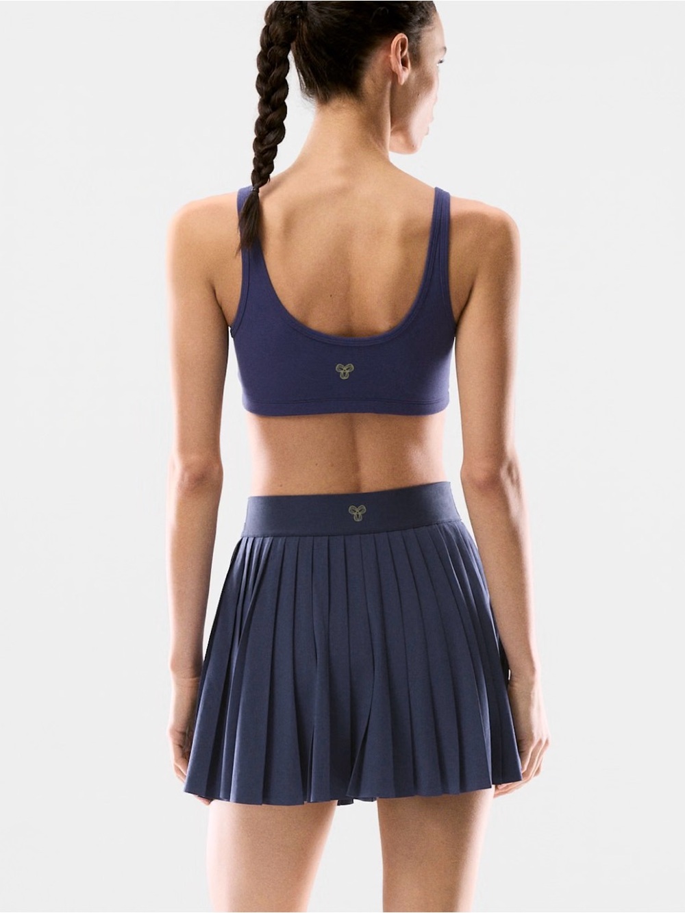 Aritzia TnAction Navy Blue Pleated Tennis Skirt